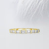 Baguette Cut Moissanite Bar Set Diamond Wedding Band