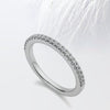 Round Cut Moissanite Half Eternity Diamond Wedding Band