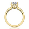 2.0CT Round Cut Moissanite Vintage Style Engagement Ring