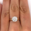 1.30-3.30 CT Round CVD Diamond Solitaire Engagement Ring