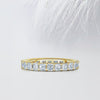 Asscher Cut Moissanite Full Eternity Diamond Wedding Band for Her