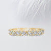 Baguette & Round Cut Moissanite Cluster Diamond Wedding Band
