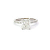 1.51-3.51 CT Radiant CVD Diamond Pave Setting Engagement Ring