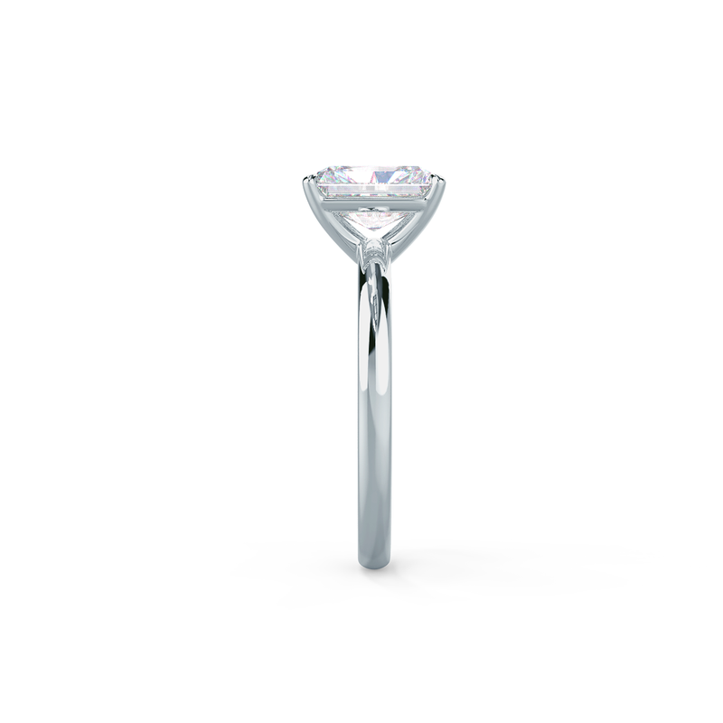 3.0ct Radiant Cut Moissanite Solitaire Engagement Ring