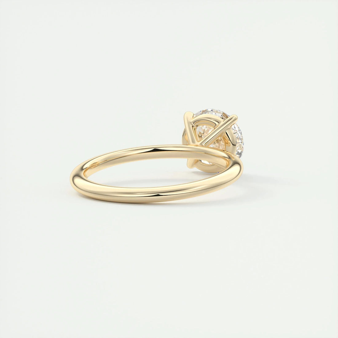 1.75 Ct Round Cut Moissanite Solitaire Diamond Engagement Ring