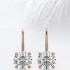 Round Cut Moissanite Renee Diamond Earrings in 14K Gold