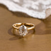 1.0 - 3.0 CT Oval  CVD Diamond  Solitaire Engagement Ring