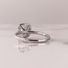 1.50CT Cushion Cut Halo Style Moissanite Engagement Ring