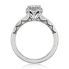 1.60CT Emerald Cut Double Prong Setting Moissanite Engagement Ring