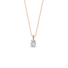 0.50CT-1.0CT Pear Cut Moissanite Solitaire Layering Necklace