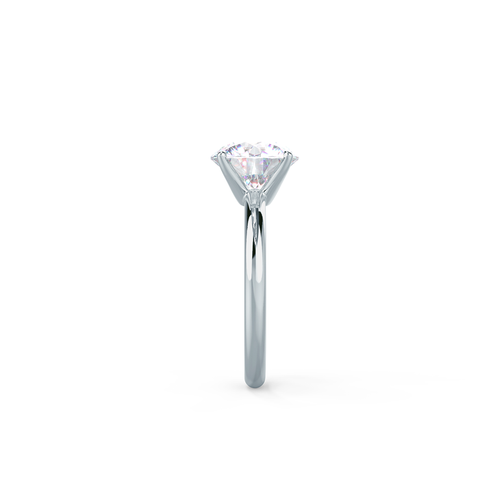 2.25ct Round Brilliant Cut Moissanite Solitaire Engagement Ring