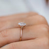 1.85CT Oval Cut Moissanite Solitaire Engagement Ring