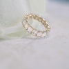 Oval Cut Moissanite Full Eternity Wedding Band