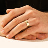 7.0mm Matte Brushed Concave Wedding Band Anniversary Gift For Him