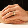 7.0mm Milgrain & Beveled Edge Wedding Band For Him