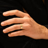 7.0mm Double-Grooved Men's Gold Wedding Band