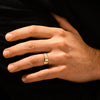 7mm Ice Matte Brushed Beveled Edge Men's Wedding Band