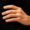 6.0mm Men's  Vertical Beveled Wedding Band