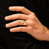 8mm Polished Beveled Edge Men's Wedding Band