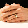 8mm Polished Beveled Edge Men's Wedding Band