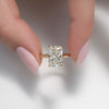 2.0 - 4.0  CT Radiant Cut CVD Diamond Hidden Halo Engagement Ring
