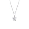0.10 TCW Round Moissanite Diamond Star Pendent Necklace
