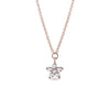 0.10 TCW Round Moissanite Diamond Star Pendent Necklace
