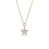 0.10 TCW Round Moissanite Diamond Star Pendent Necklace