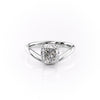 1.50CT-2.50CT Cushion Cut Moissanite Diamond Wave Engagement Ring