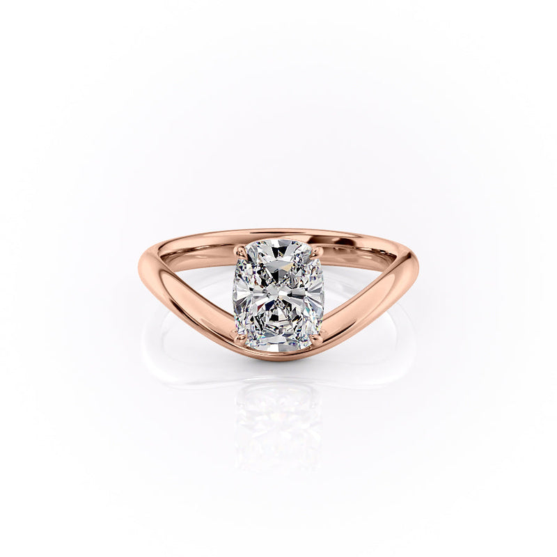 1.50CT-2.50CT Elongated Cushion Cut Diamond Unique Engagement Ring