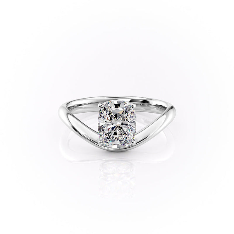 1.50CT-2.50CT Elongated Cushion Cut Diamond Unique Engagement Ring