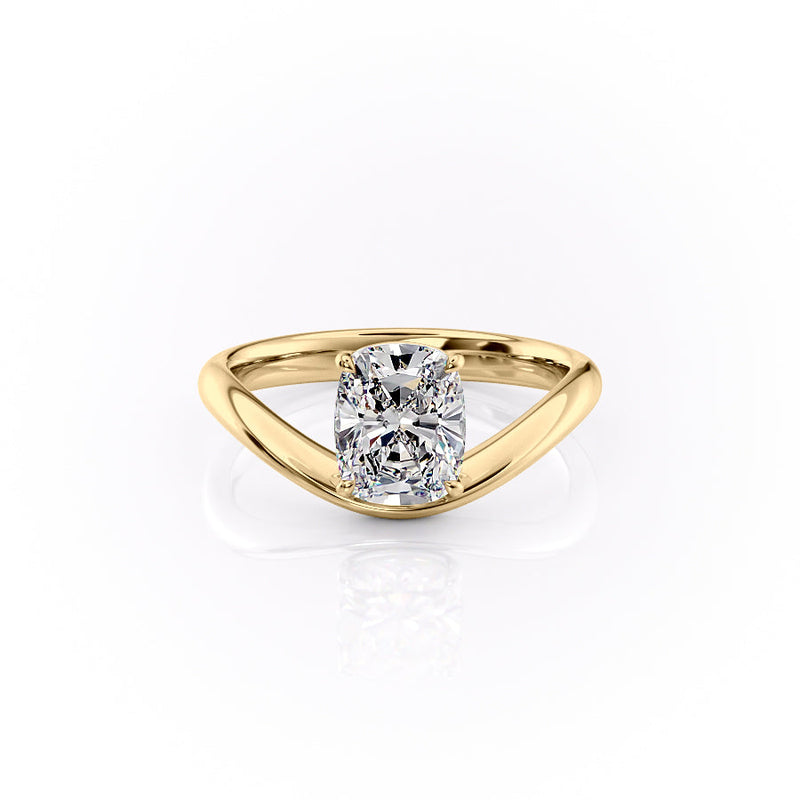 1.50CT-2.50CT Elongated Cushion Cut Diamond Unique Engagement Ring