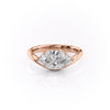 1.50CT-2.50CT Marquise Cut Moissanite Diamond Curve Band Engagement Ring
