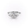 1.50CT-2.50CT Marquise Cut Moissanite Diamond Curve Band Engagement Ring