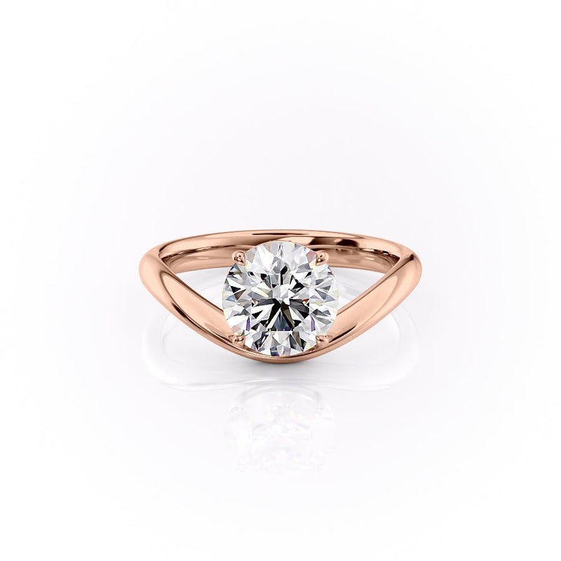 1.50CT-2.50CT Round Cut Moissanite Diamond Unique Engagement Ring