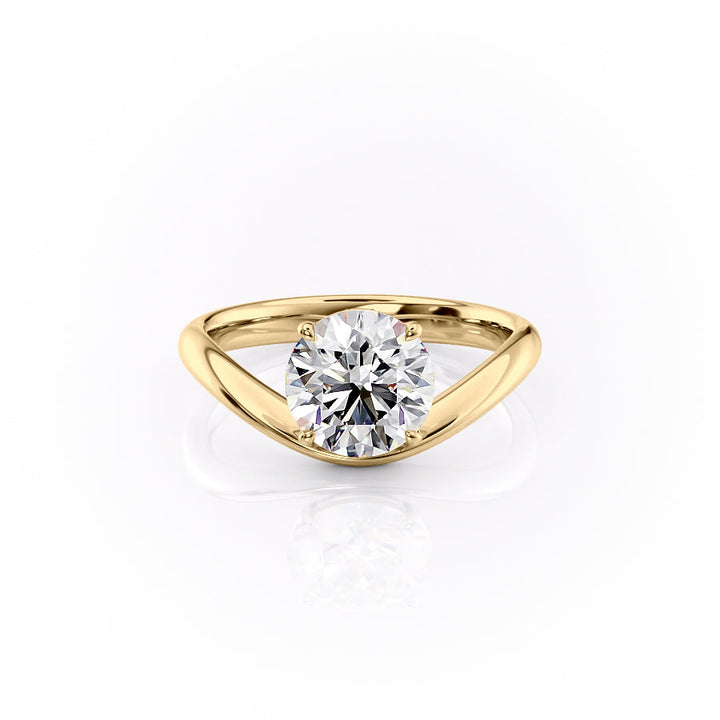 1.50CT-2.50CT Round Cut Moissanite Diamond Unique Engagement Ring