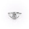 1.50CT-2.50CT Radiant Cut Moissanite Diamond Wave Engagement Ring