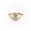 1.50CT-2.50CT Radiant Cut Moissanite Diamond Wave Engagement Ring