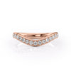0.4ct Round Cut Curved Moissanite Men's Wedding Band