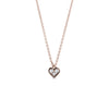 0.60 TCW Round Moissanite Diamond Heart Shaped Pendent Necklace