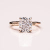 1.49-3.49 CT Cushion CVD Diamond Hidden Halo Engagement Ring