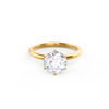 2.50ct Round Moissanite Solitaire Engagement Ring