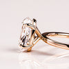 5.0CT Oval Cut Moissanite Solitaire Engagement Ring