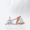 Triangle Cut Moissanite Diamond Studs Earrings for Women