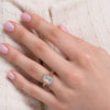 2.0 - 4.0 CT Emerald Cut CVD Diamond twist Engagement Ring