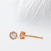 0.30ct Round Cut Bezel Set Moissanite Diamond Earrings