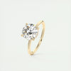 2.55 Ct Round Hidden Halo Moissanite Diamond Engagement Ring