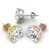 Round Cut Diamond Moissanite Stud Earrings for Her