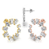 Multi Shaped Circle Diamond Moissanite Earrings for Women