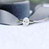 1.75ct Oval Cut Moissanite Solitaire 14K Gold Engagement Ring